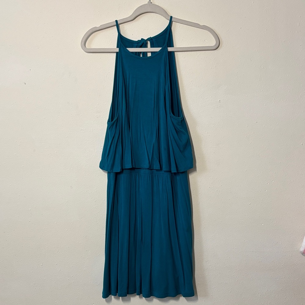 American Eagle Outfitters Teal Midi Dress